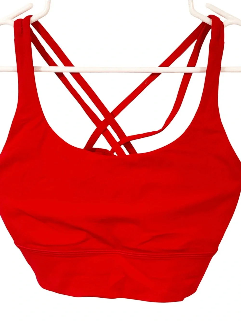 Lululemon Energy Longline Bra Crossback Medium Support B–D Cup Red Size 10